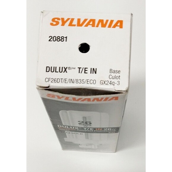 Sylvania Dulux 20881 CF26DT/E/IN/835/ECO Light Bulb GX4q-3 Read Description NIB - Picture 6 of 9